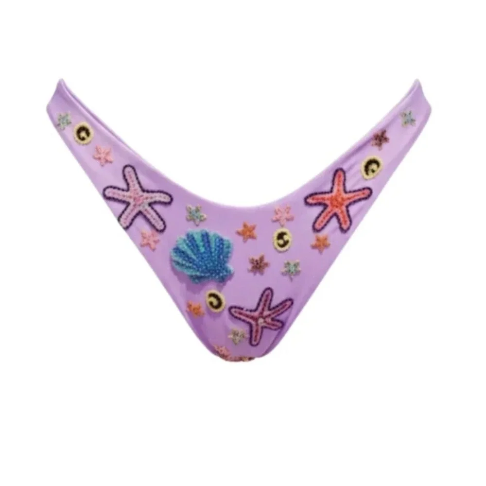 Oceanus swimwear beaded